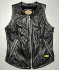 Vintage Harley Davidson An American Legend Women s Leather Vest Size Xs Ca 03402