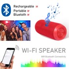 Red Portable Bluetooth Waterproof Speaker Hifi Wireless Stereo Bass Loudspeaker