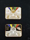 1984 Los Angeles Memorial Coliseum Opening   Closing Olympic Pin Set 
