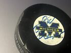 Red Berenson Autographed Michigan Wolverines Hockey Game Puck Signed Authentic