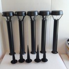 Lot Of 5 Ring Smart Lighting Solar Pathlight  Motion Activated  Black No Battery