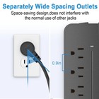 Multi-functional Power Strip Surge Protector  8 Outlets 4ft Long Extension  usa 