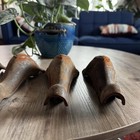 Set Of 4 Fancy Antique Clawfoot Cast Iron Stove Ball claw Bath Tub Feet Legs