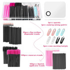 Makeup Mixing Tray With Disposable Accessories Kit - Mascara Wands  Lip Applicat