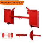 Heavy Quick Attach Conversion Adapter For Tractors   Skid Steers W  Cross Brace