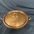 Rare  R Meersburg Hand Wrought Copper brass 8 5   w German Casserole -karl Raichle