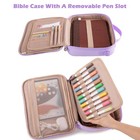 Large Bible Cover For Women - Stylish Carrying Case With Handles - Gift