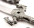 10  Novelty Fantasy Dragon Dagger Blade Knife Sword - Deep Blue