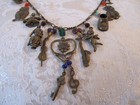 Sweet Secrets Usa Brass Vintage Dog cat angel elephant teapot Etc Charm Necklace