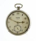 1932 Longines 18k White Gold Sapphire Presentation Pocket Watch President Peru