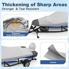 Boat Cover  Heavy Duty Boat Covers For Bass Tracker 16  17  18  Foot  900d