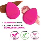 Wet N Wild Makeup Sponge Low Product Absorption For Streak-free Application