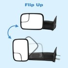 Left   Right Manual Flip Up Tow Mirrors For 94-01 Dodge Ram 1500 94-02 2500 3500