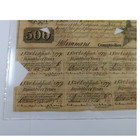 1840s Pmg Vf30 - Republic Of Texas - Austin  500 Bond Stock Certificate  51574t