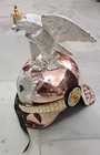 Prussian Copper Helmet Deluxe German Officer Pickelhaube Egal Helmet With Stand