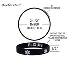 5 Pack - Discreet Medical Alert Id Silicone Wristbands