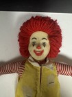 Ronald Mcdonald 11  28cm Plush Stuffed Doll Plastic Head Vintage 70 s
