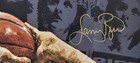 Magic Johnson   Larry Bird Hand Signed Autographed 30x43 Canvas Stephen Holland