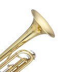 Glarry Brass Bb Trumpet   Case Cloth Gloves Student School Band With Hard Case