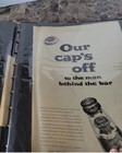  vtg  1956 Pabst Beer Giant Catalog Sample Advertising Signs Ads Cans Bottles 