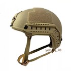 Ballistic Iiia Level 3 Khaki Fast Uhmwpe Bulletproof Tactical Helmet 1pc Us Ship