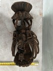 Vintage Garuda Vishnu Statue Carved Wood Balinese Sculpture Hindu Indonesia
