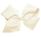 Ivory 6    Hair Bow Clip Grosgrain Ribbon Trendy Boutique Boho Hair Barrette