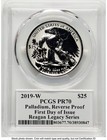 2019-w Palladium Eagle 1 Oz Rev Fdi Reagan Legacy Series Michael Reagan Pcgs