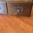 2 Drawer Oak Cabinet   Vintage Library   Oak Card Catalog For 4  X 6  Cards