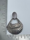 Native American Sterling Silver Pink Mussel Shell Door Knocker Earrings Vintage