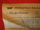 C c  Tuggle Dairy Farm Decatur Georgia 1917 Ford Touring Car Sales Invoice
