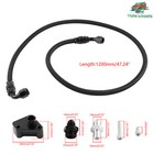 New Black Power Steering Line Kit For 2005-2006 Dc5 Rsx Type-s   K-swap Eg ek dc