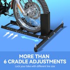 15 -22  Motorcycle Wheel Chock Stand 1800lb Capacity Support Upright Adjustable