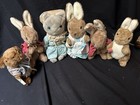 Vintage 1980 s Eden Beatrix Potter Plush Lot Of 6 Some With Tags Tom Kitten