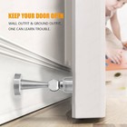 Stainless Steel Magnetic Door Stop Home Door Holder Stopper Wall Floor Mount Lot