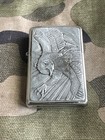1995 Vintage Zippo Lighter - Barrett Smythe - Pewter Eagle Emblem