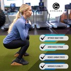 Squat Wedge Block Cork 2 Pack - Non Slip Heel Elevated Squat Wedge And Calf Rais