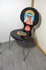 Vintage Coca Cola Retro Bentwood Chair With Metal Legs