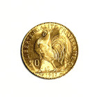 1907 France 20 Francs Fine Gold Coin  marianne-rooster Or Rooster   Bu
