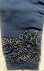 Antique Victorian Black Silk Mourning Bodice Soutache Trim