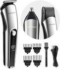 Cordless Beard Trimmer For Men  3-in-1 Grooming Kit  Usb Charging  Nose Ear