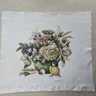 Cross Stitch Bird Flowers Completed Unframed Handmade 10   x10   