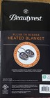 Beautyrest Heated Blanket  Electric Blanket  Soft  Warm  Reversible Plush - S   