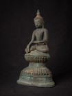 Antique Bronze Burmese Buddha Statue From Burma  19th Century