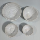 4pc Pottery Verso Measuring Cups Nesting 1 4 To 1 Cup White Ivory Fast Shipping