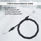 Dofank 587030801 178674 Chute Deflector Cable For Ayp  178674  Black