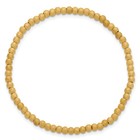 1 20 14k Gold Filled Women s 3mm Stardust Beaded 6 5  Flexible Stretch Bracelet