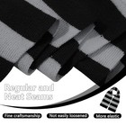 Striped Scarf For Men Soft Knit Fall Winter Men s One Size Black And Grey