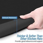 4 5 Inch Thick Kitchen Mat - Cushioned Anti Fatigue Mats For Kitchen Floor -  