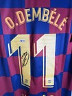 Ousmane Dembele Signed Fc Barcelona 2019-20 Jersey Beckett Bas Witnessed Auto L